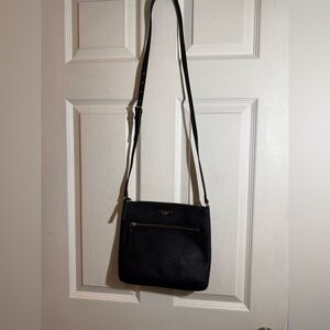 Kate Spade Black Crossbody and Wallet with Gold Details